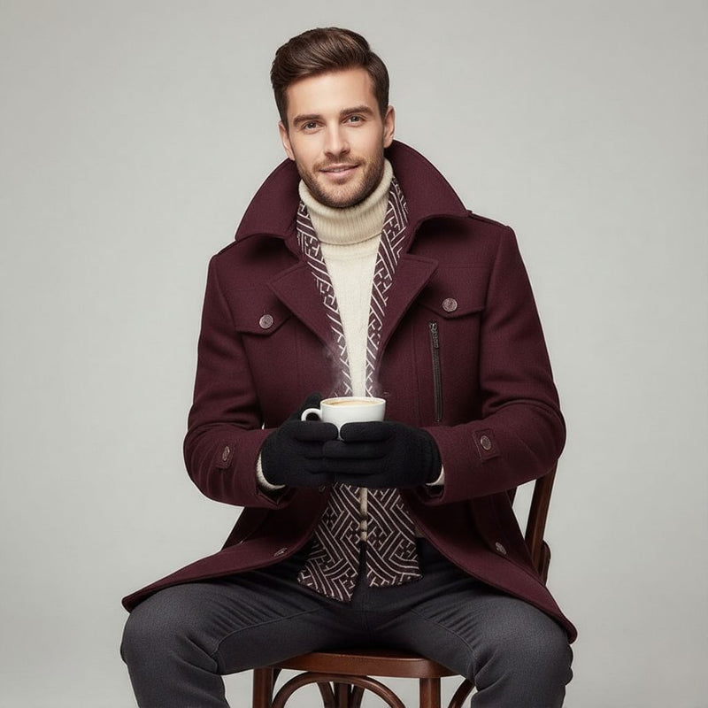 Felix Men's Coat - flat lay