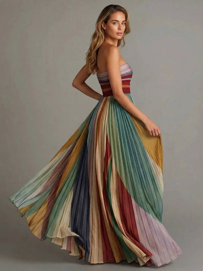 Lila Women's Maxi Dress - fabric and finish detail
