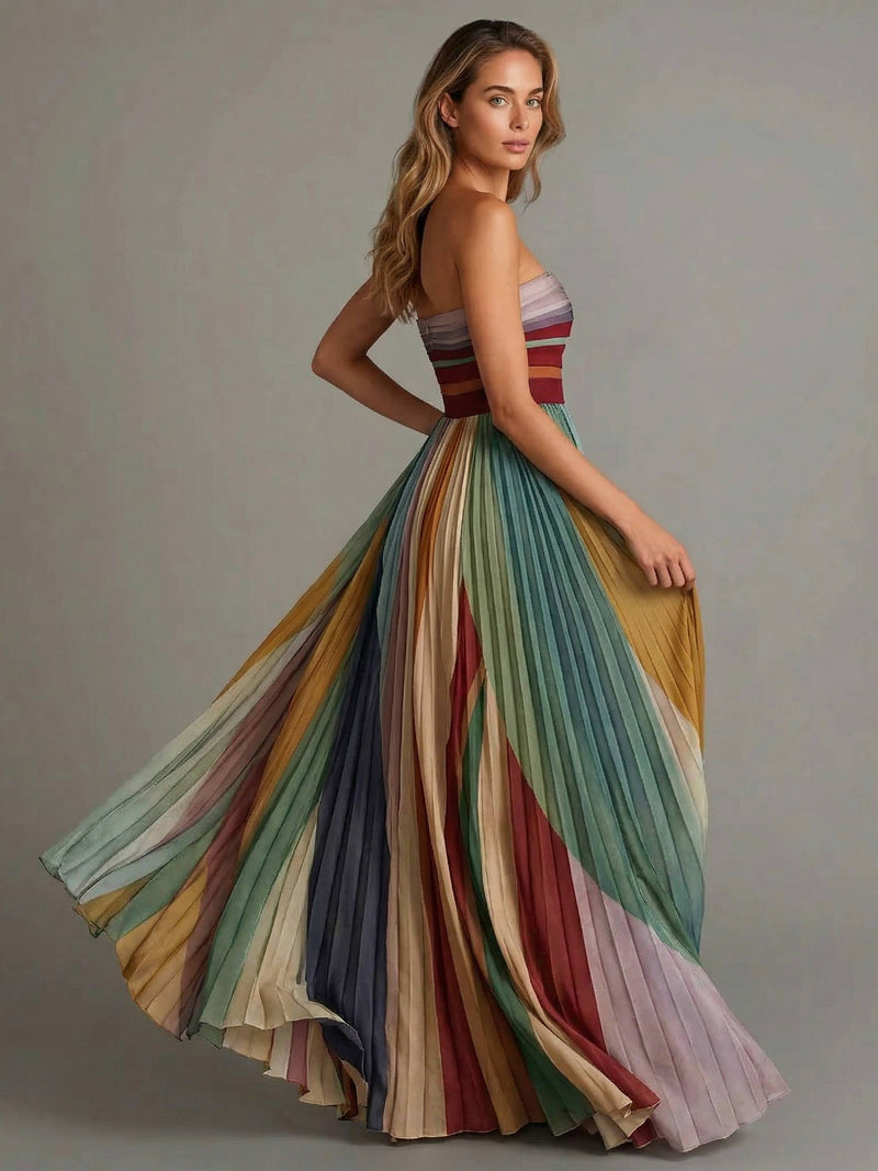 Lila Women's Maxi Dress - fabric and finish detail