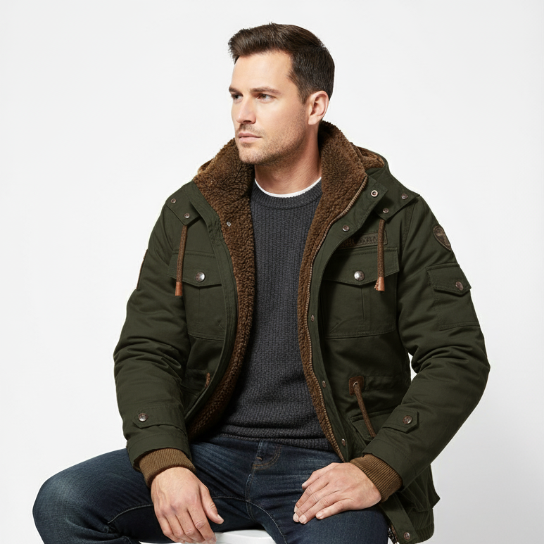 Ezra Men's Jacket - close-up detail