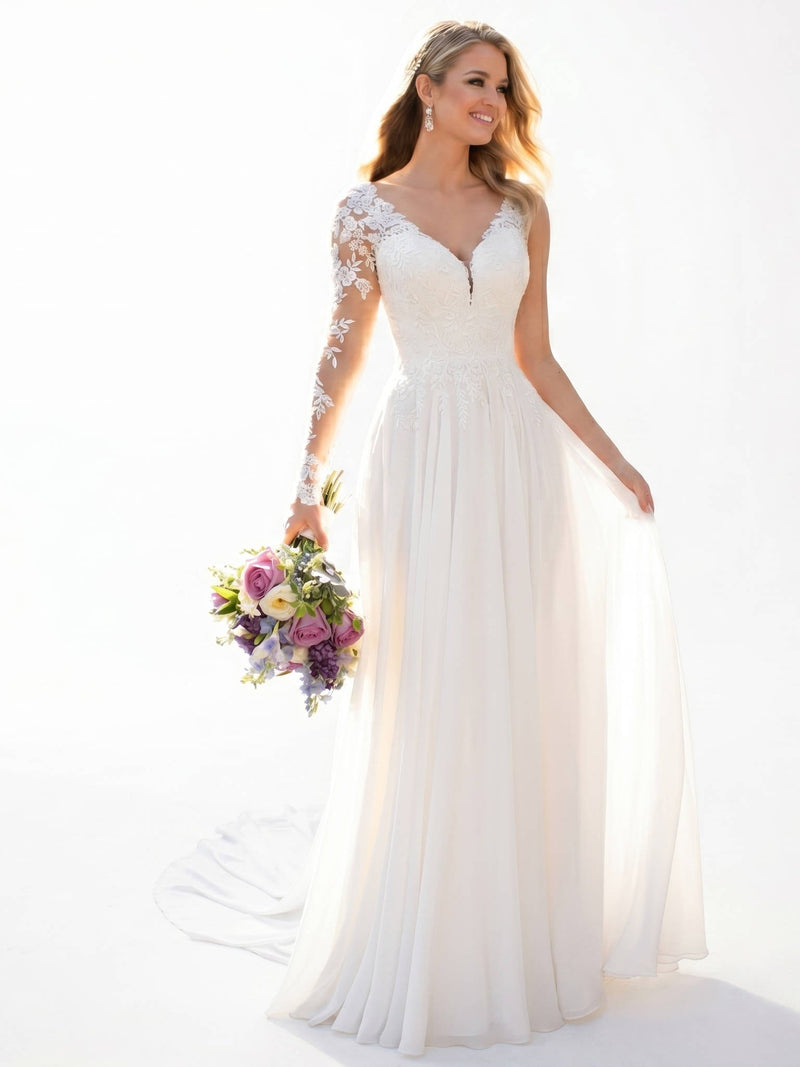 Wilda Women's Dress | A-line, Chiffon, Lace