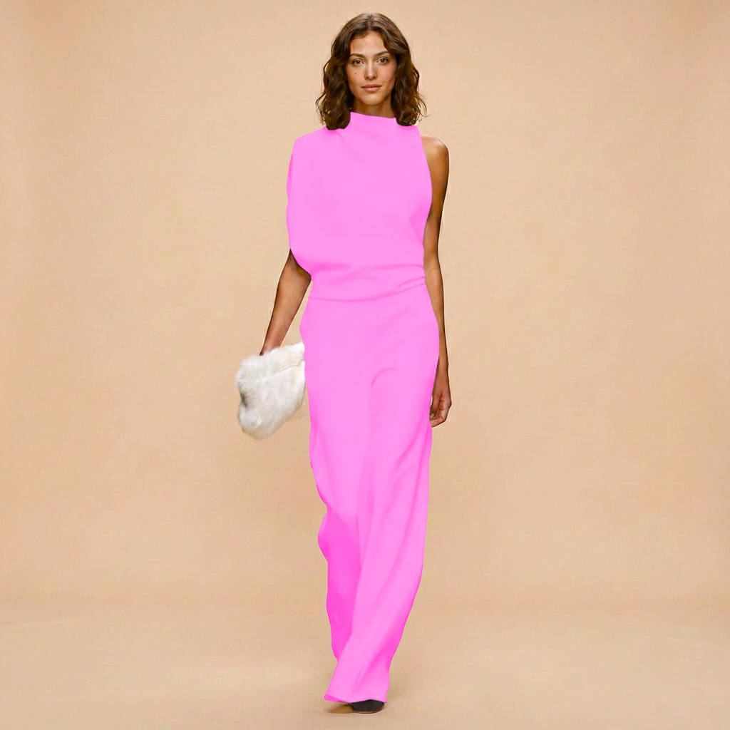 Camille Women's Jumpsuit - fabric and finish detail