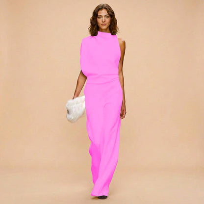 Camille Women's Jumpsuit - fabric and finish detail