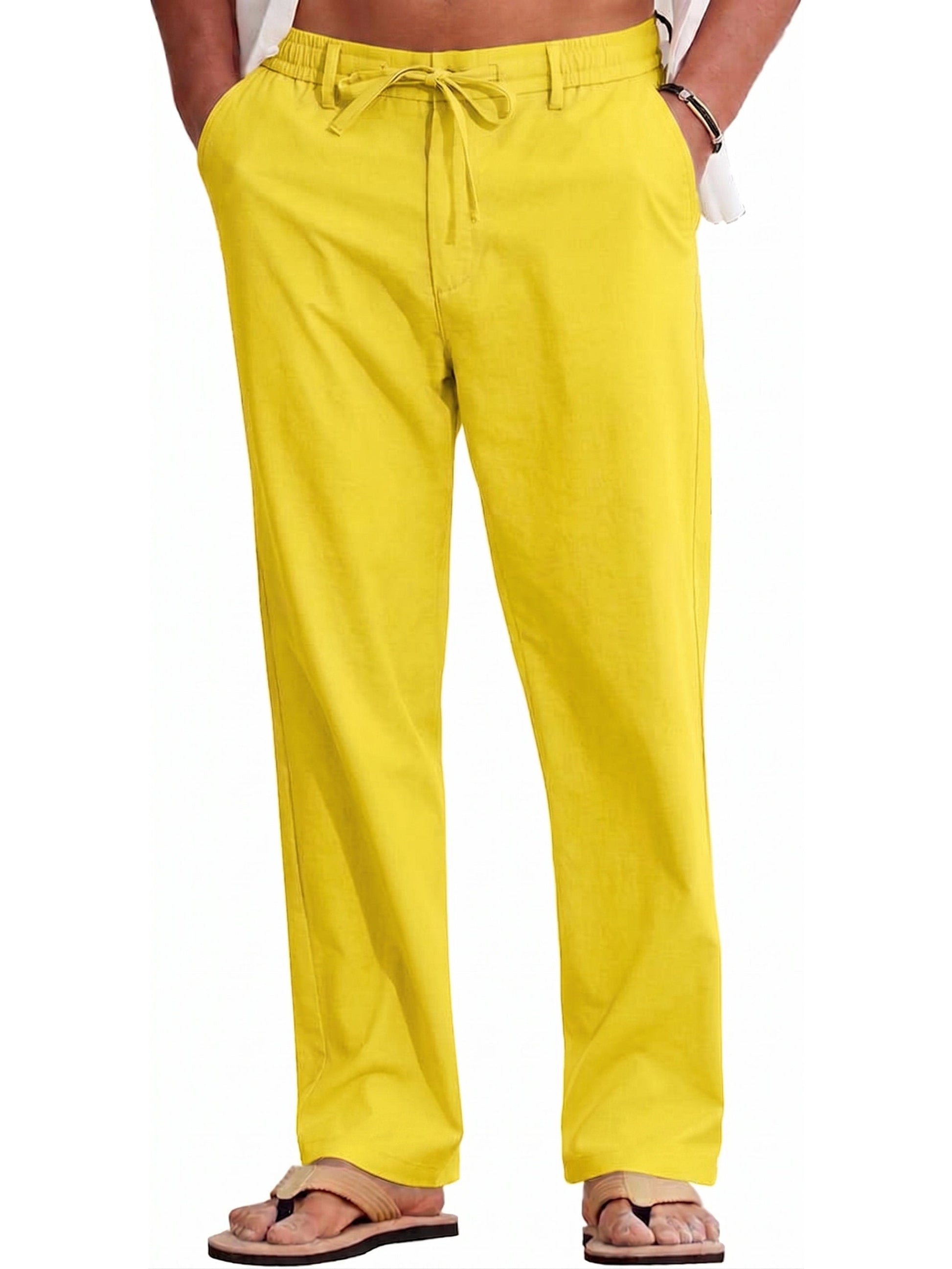 Auden Men's Linen Trousers - back view