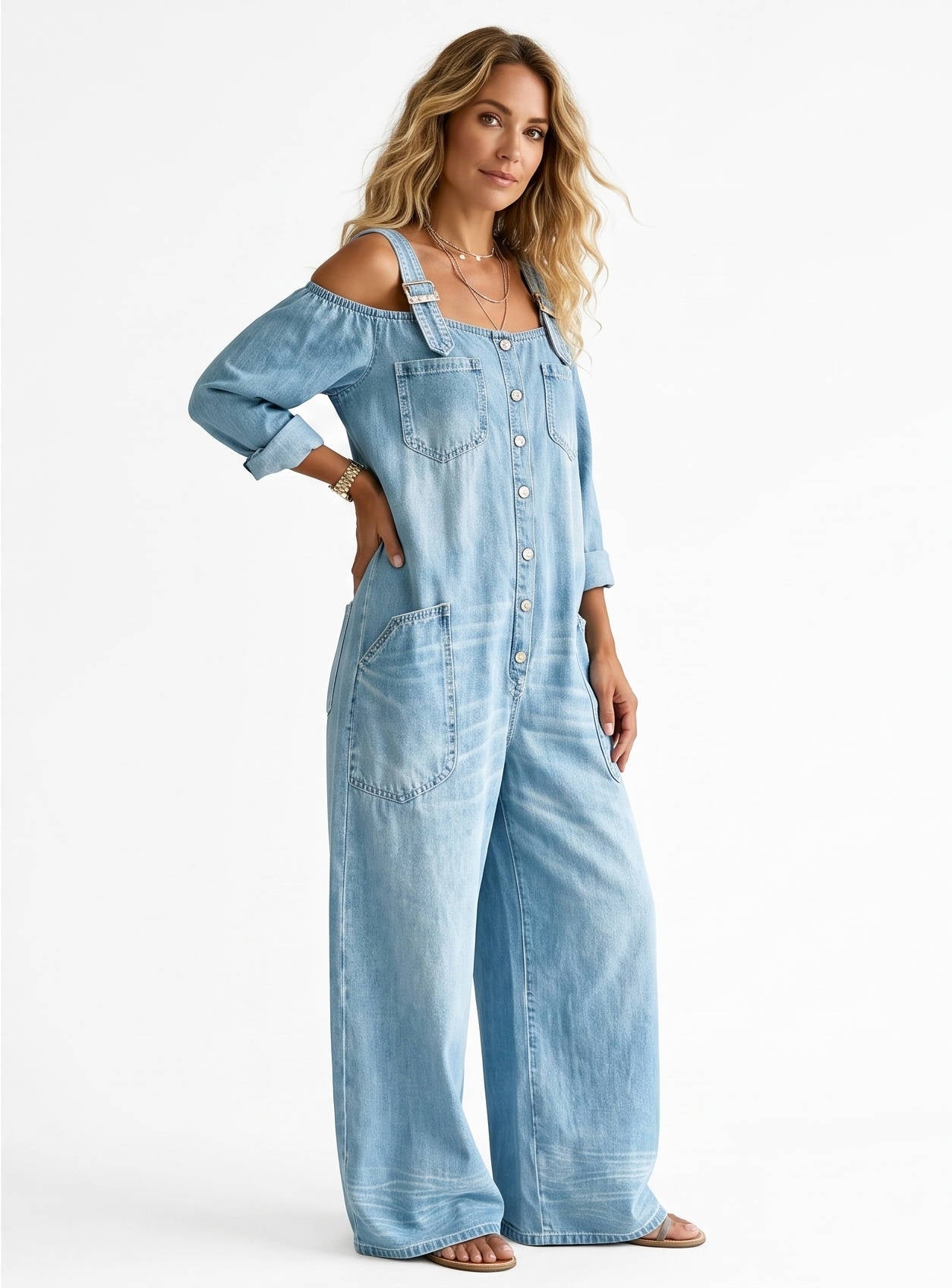 Delphine Women's Jumpsuit - shown in use