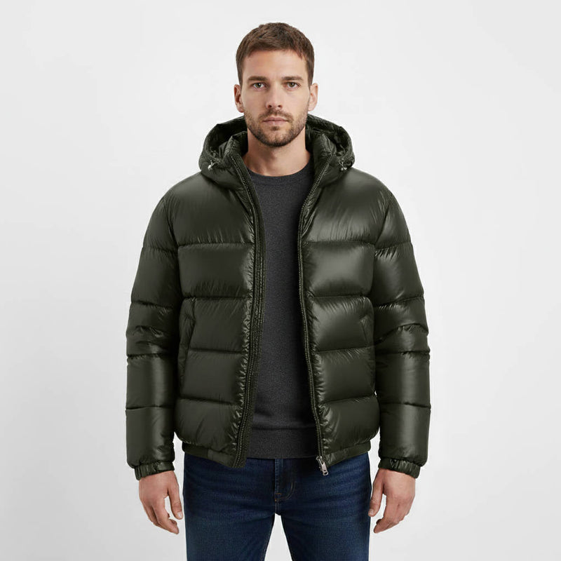 Gideon Men's Puffer Jacket - close-up detail