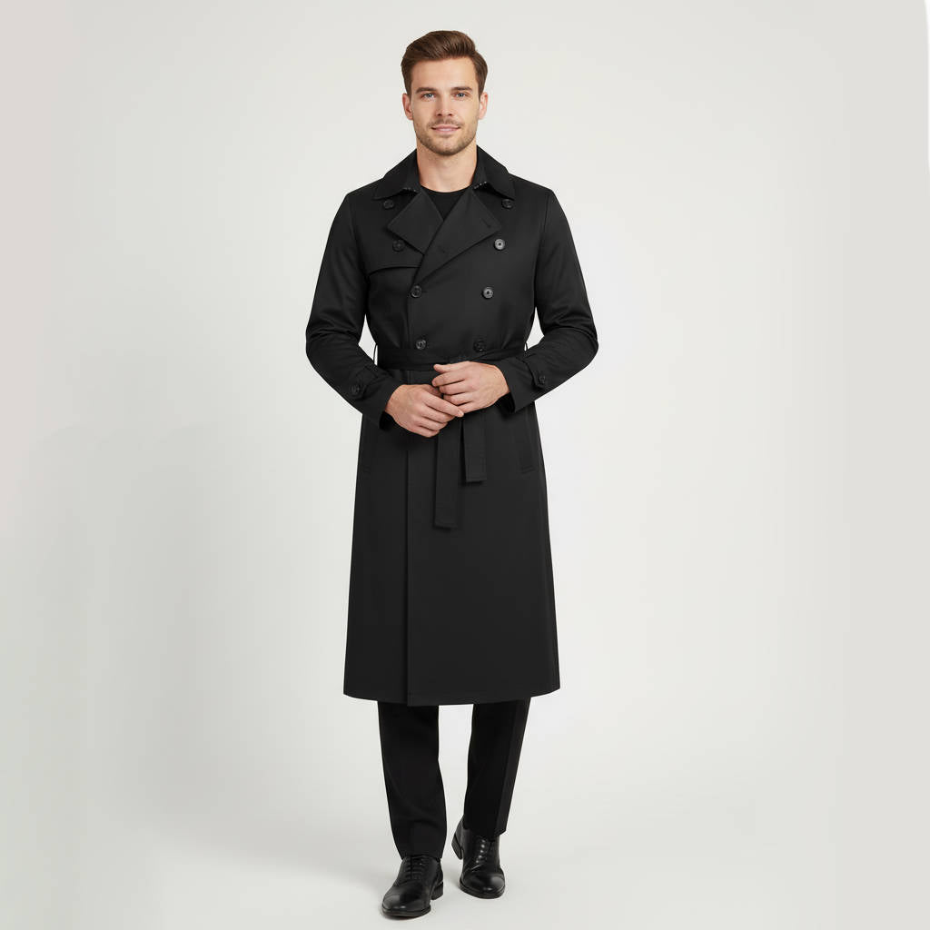 Casper Men's Trench Coat - styled view