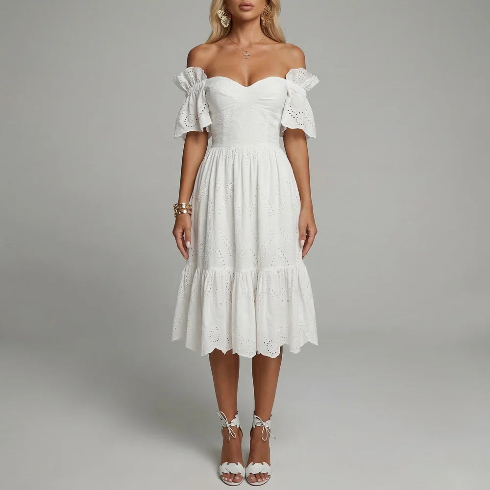 Jolie Women's Midi Dress - styled view