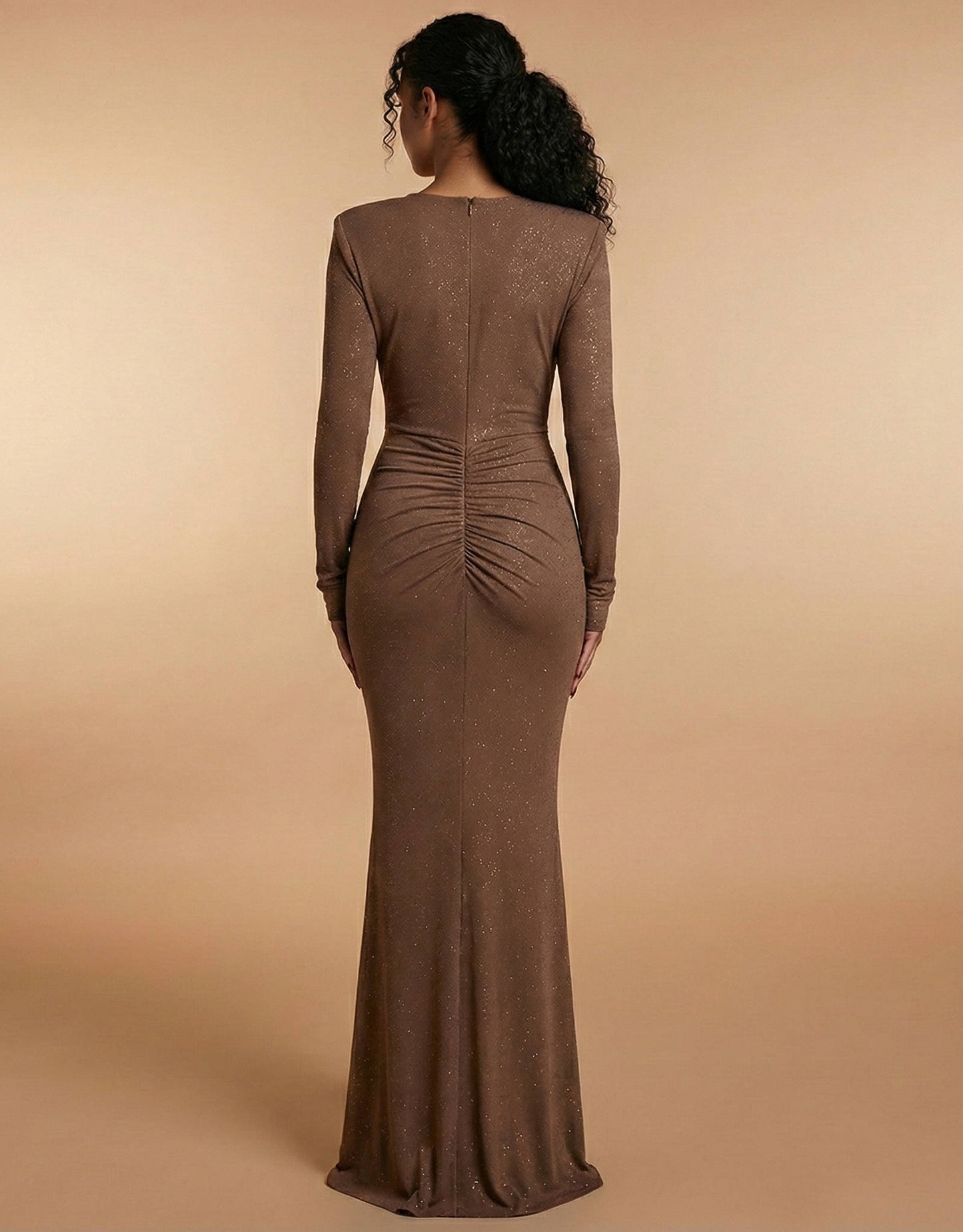 Vera Women's Pleated Maxi Dress - styled view