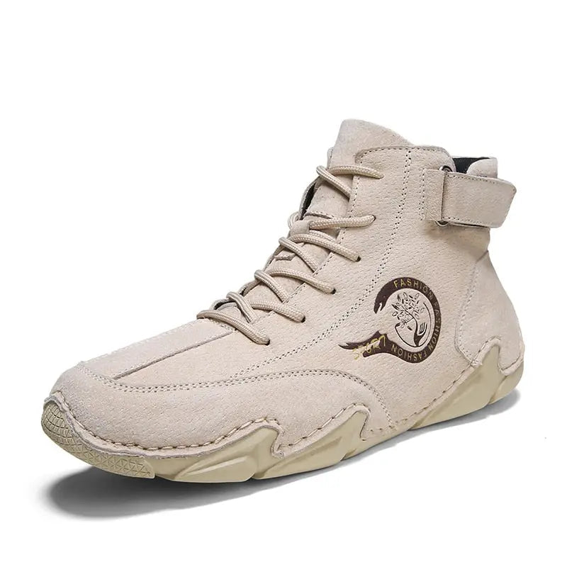 Milo Men's Ankle Boots - fabric and finish detail