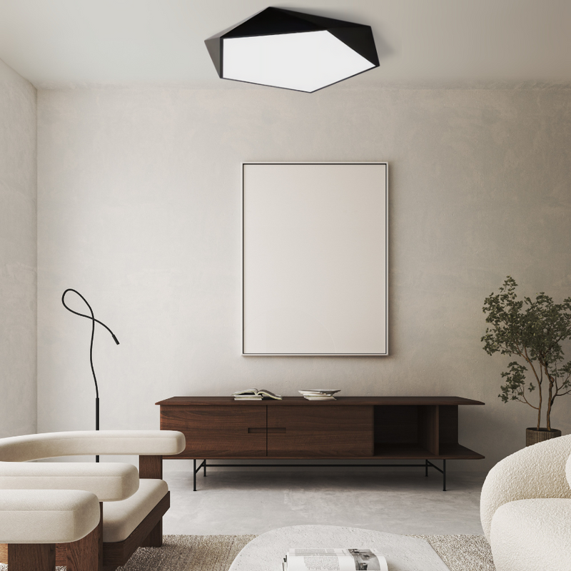 Geometra | Modern Elegant Flush Mount Ceiling Light Fixture 1