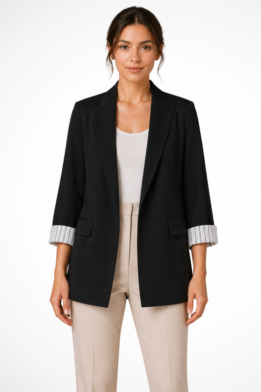 Vienna Women's Oversized Blazer - styled view