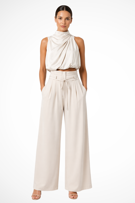 Rhea Women's Wide Leg Trousers - front view