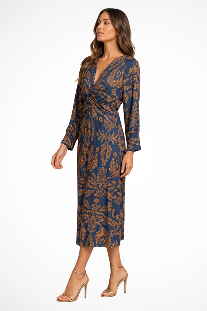 Sophie Women's Printed Midi Dress - back view