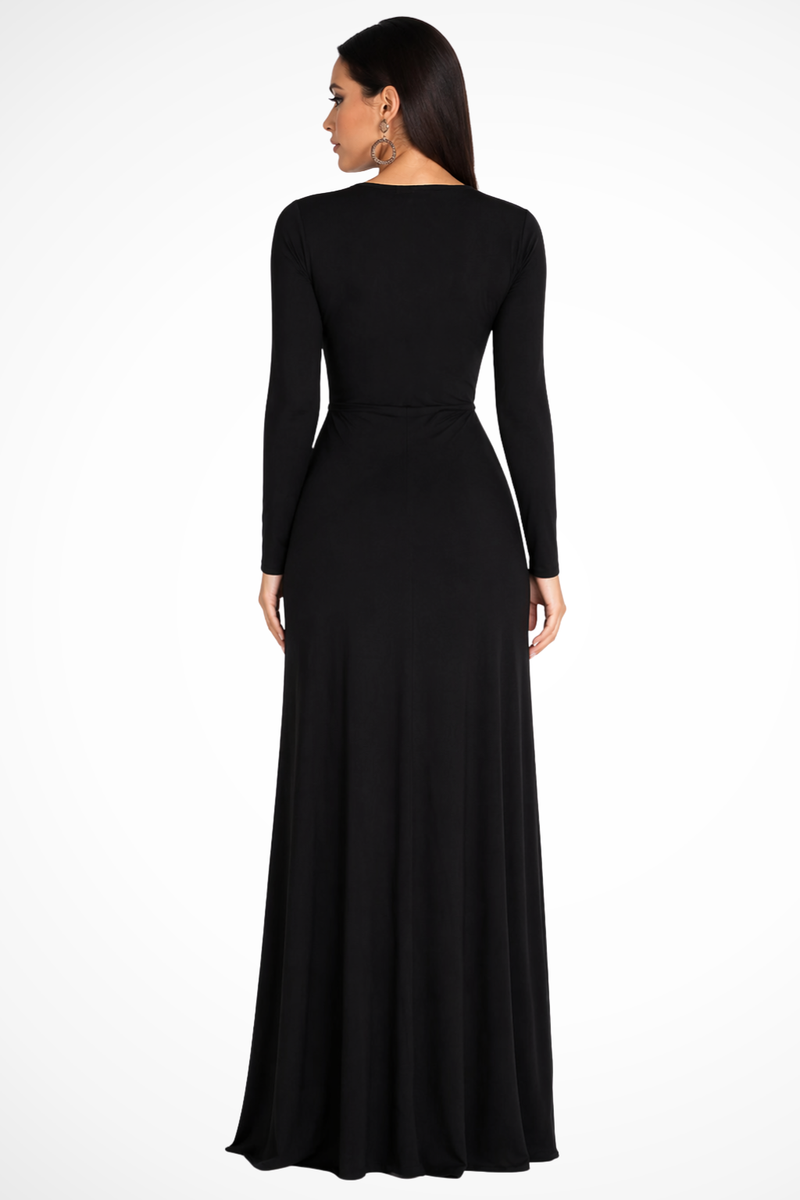 Lila Women's Maxi Dress - fabric and finish detail