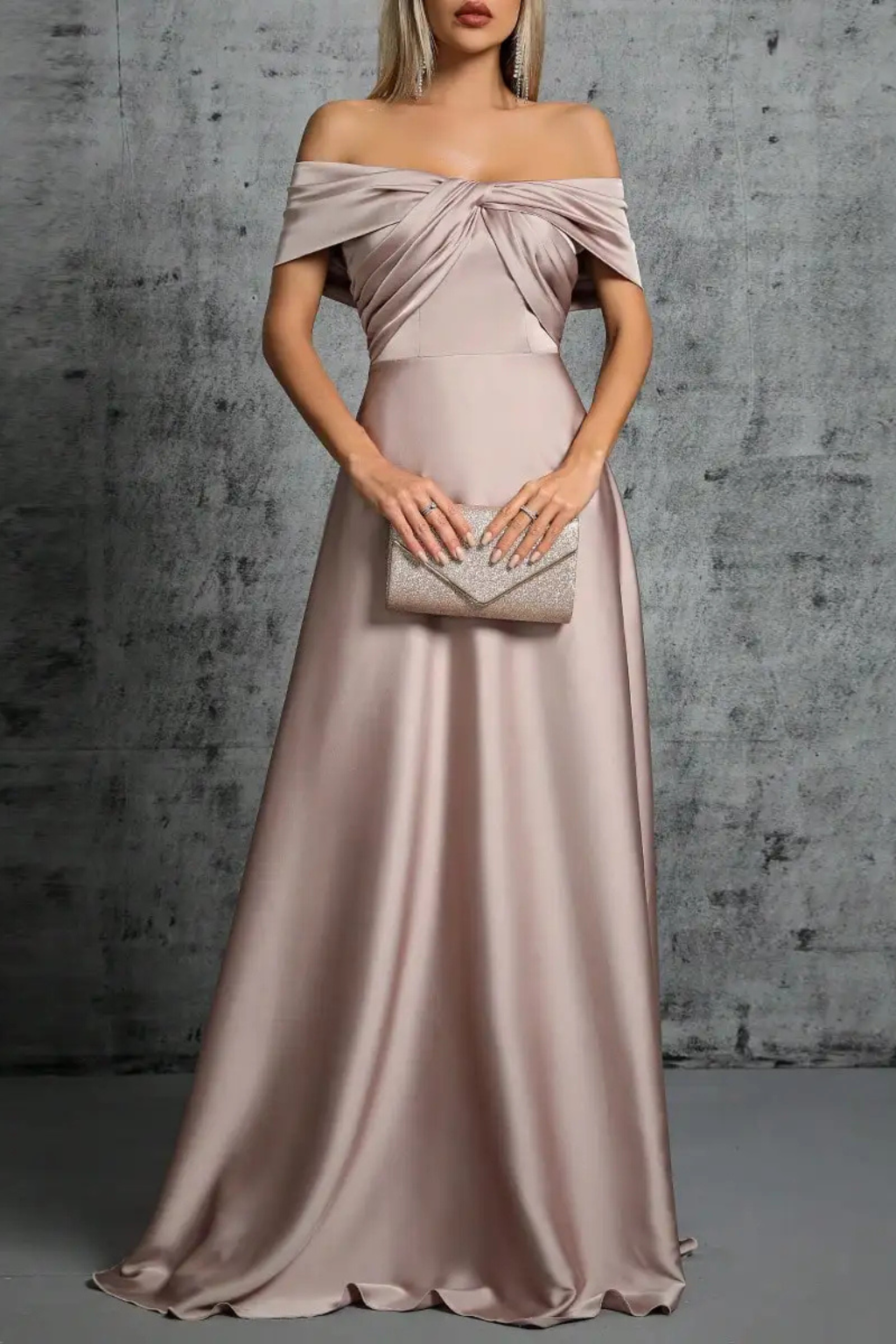 Iris Women's Pleated Maxi Dress - shown in use