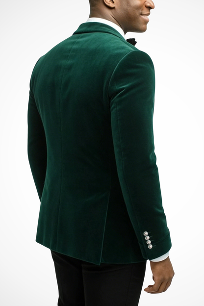 Vance Men's Blazer - fabric and finish detail