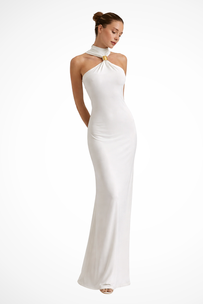 Odette Women's Maxi Dress - fabric and finish detail