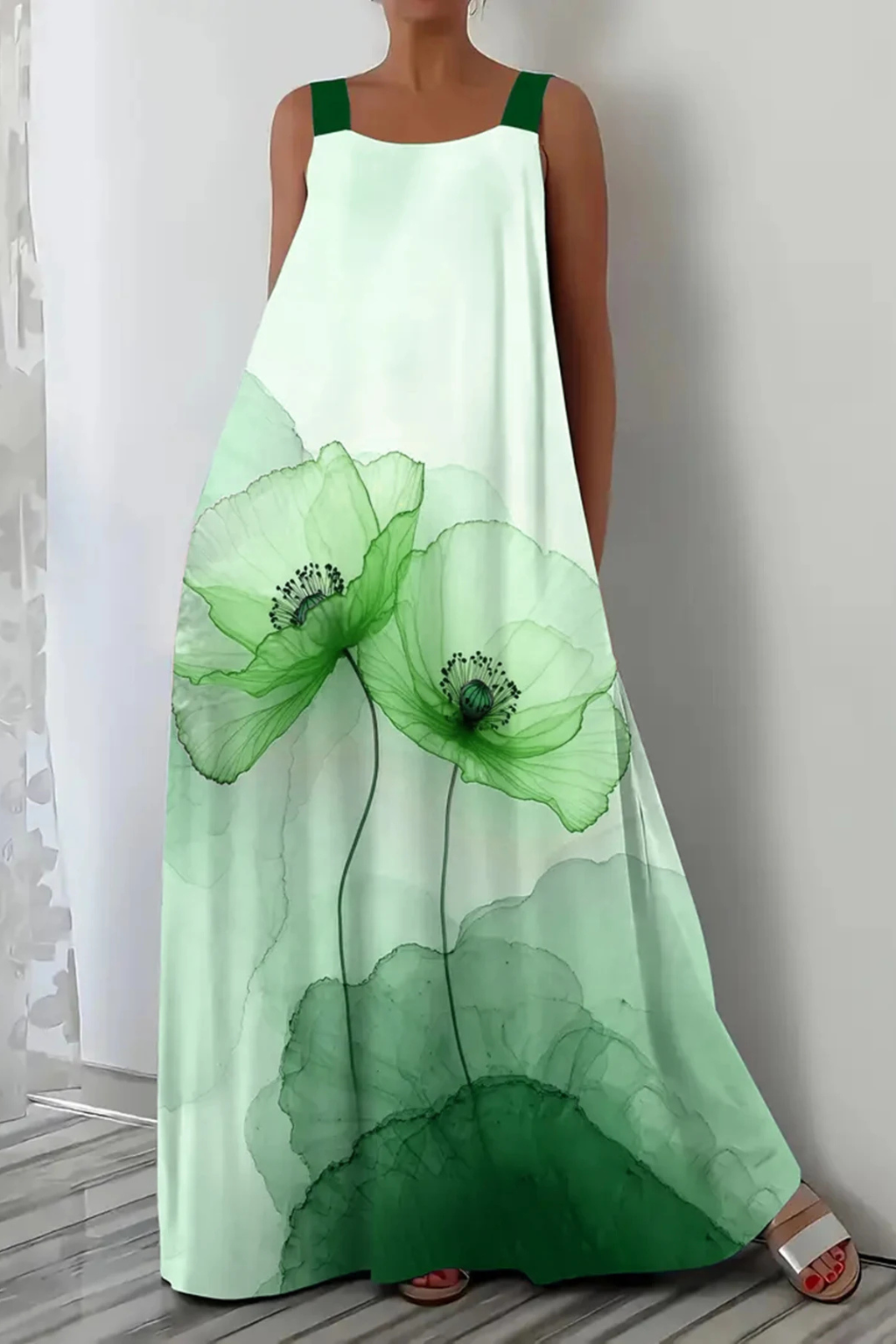 Mabel Women's Floral Maxi Dress - shown in use