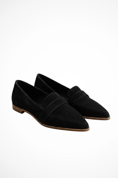Ava Women's Suede Loafers - close-up detail