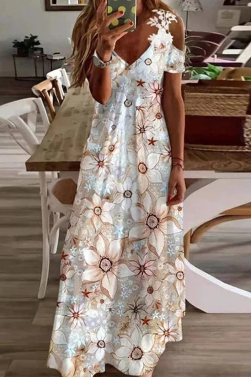 Astrid Women's Floral Maxi Dress - styled view