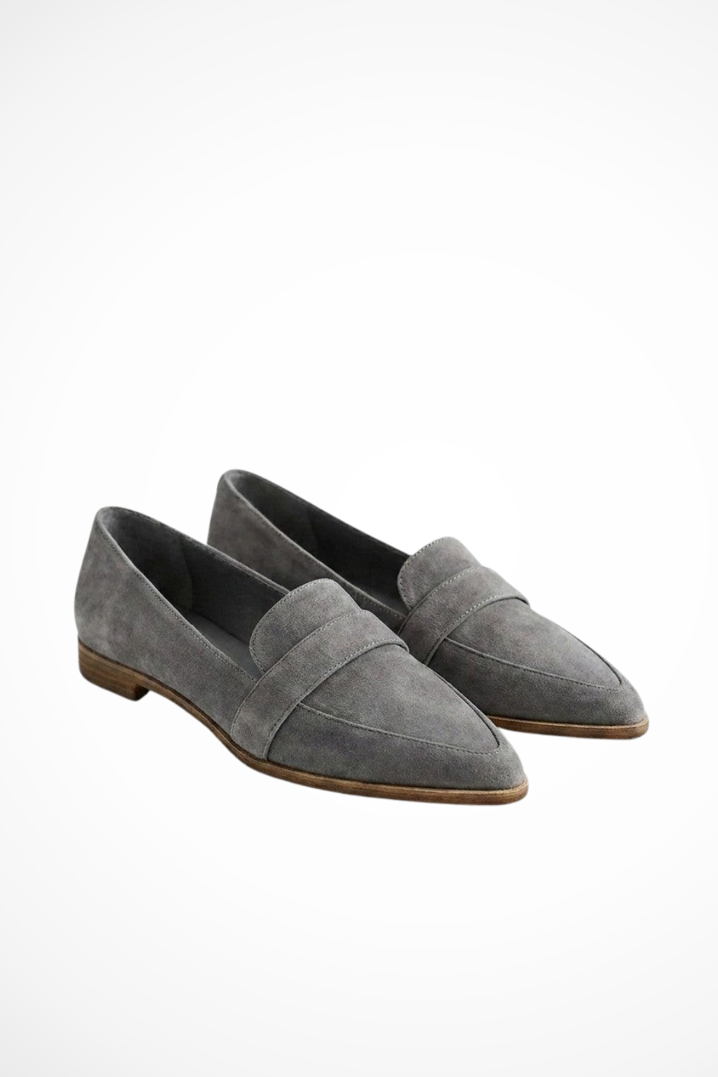 Ava Women's Suede Loafers - flat lay
