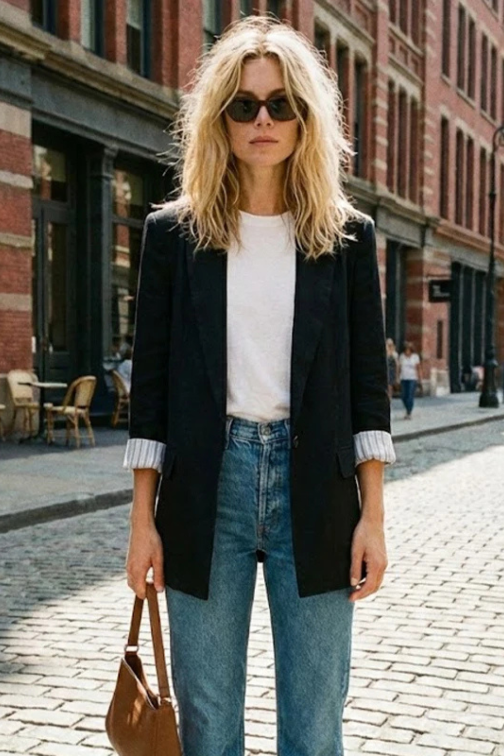 Vienna Women's Oversized Blazer - shown in use