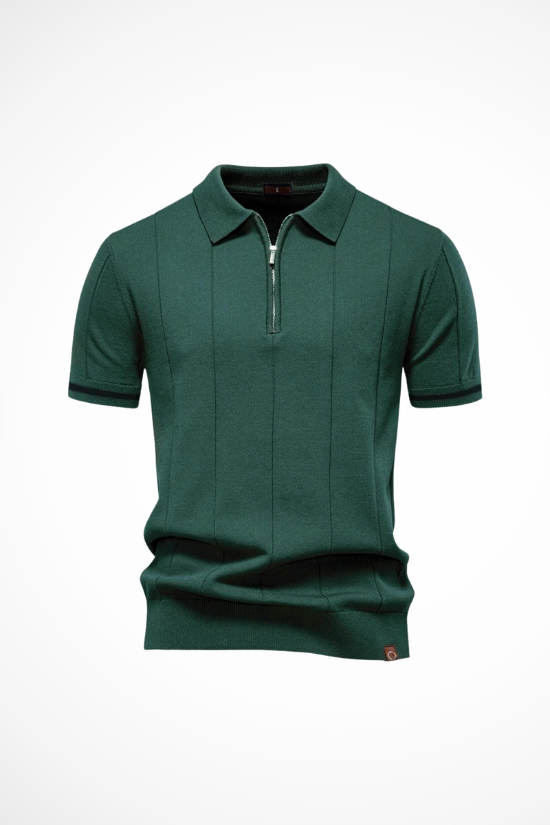 Desmond Men's Ribbed Knit Shirt - flat lay