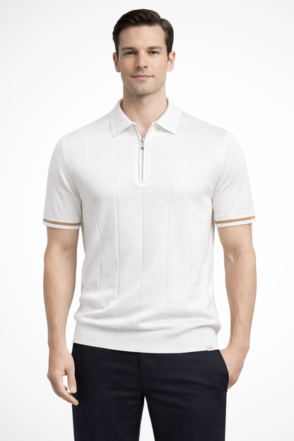 Desmond Men's Ribbed Knit Shirt - close-up detail