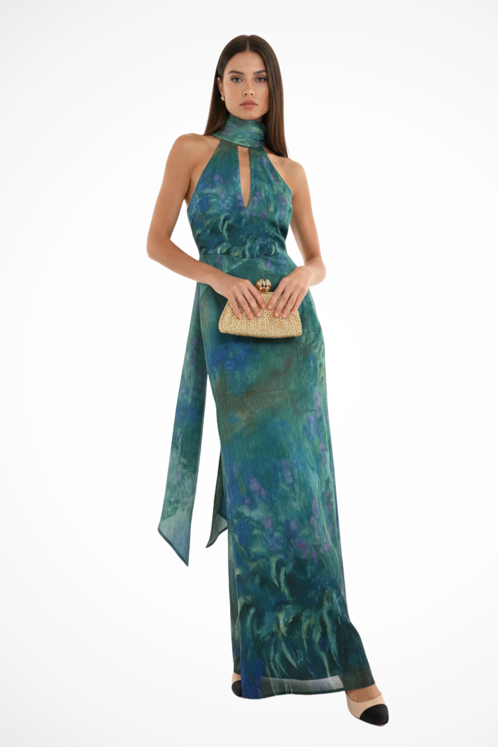 Juliette Women's Printed Maxi Dress - styled view