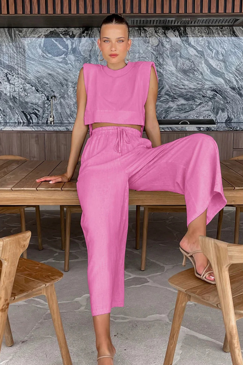 Vienna Women's Wide Leg Trousers - shown in use