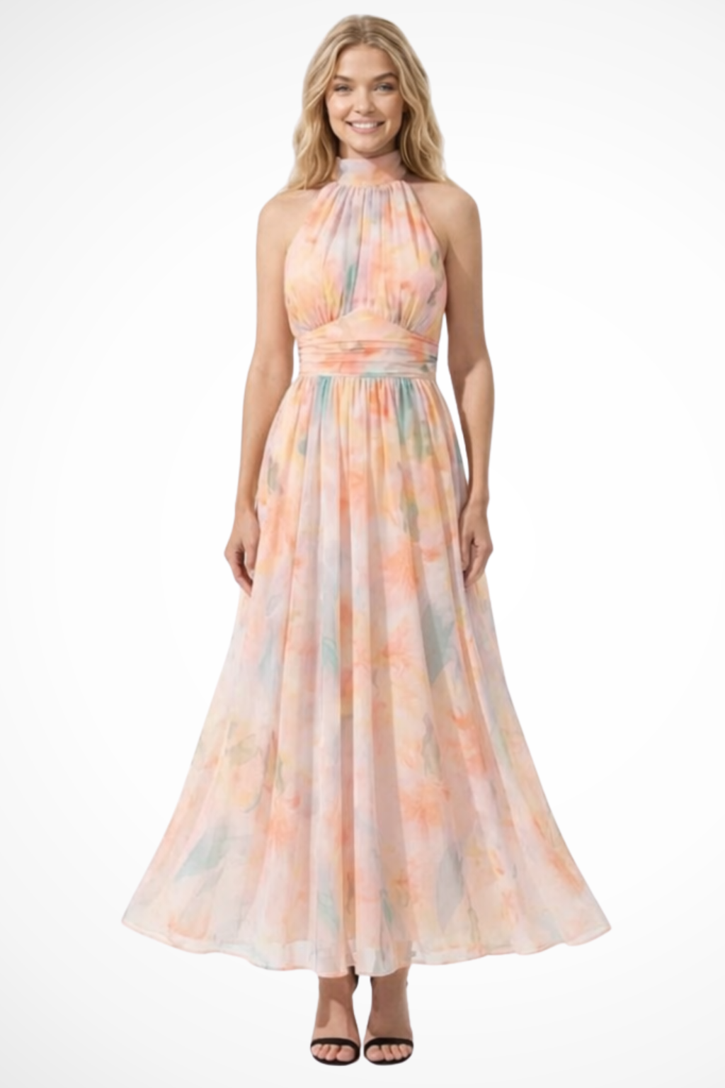 Lila Women's Floral Maxi Dress - front view