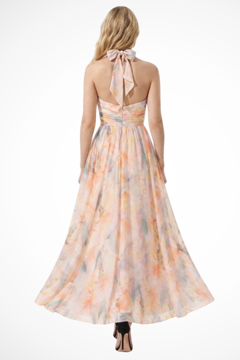 Lila Women's Floral Maxi Dress - fabric and finish detail