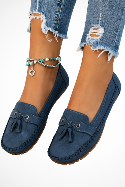 Tamsin Women's Suede Loafers - front view