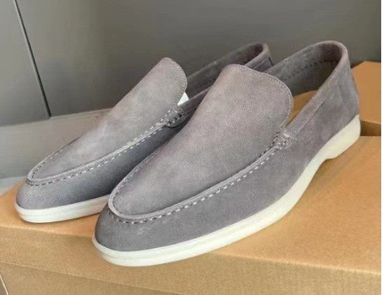 Astrid Women's Suede Loafers - full-length view