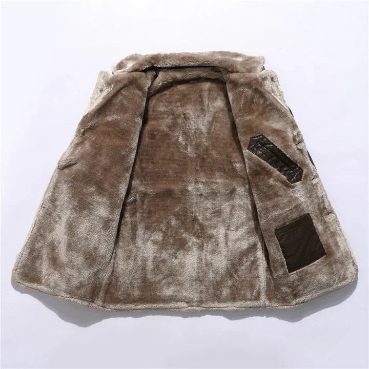 Otis Men's Trench Coat - fabric and finish detail