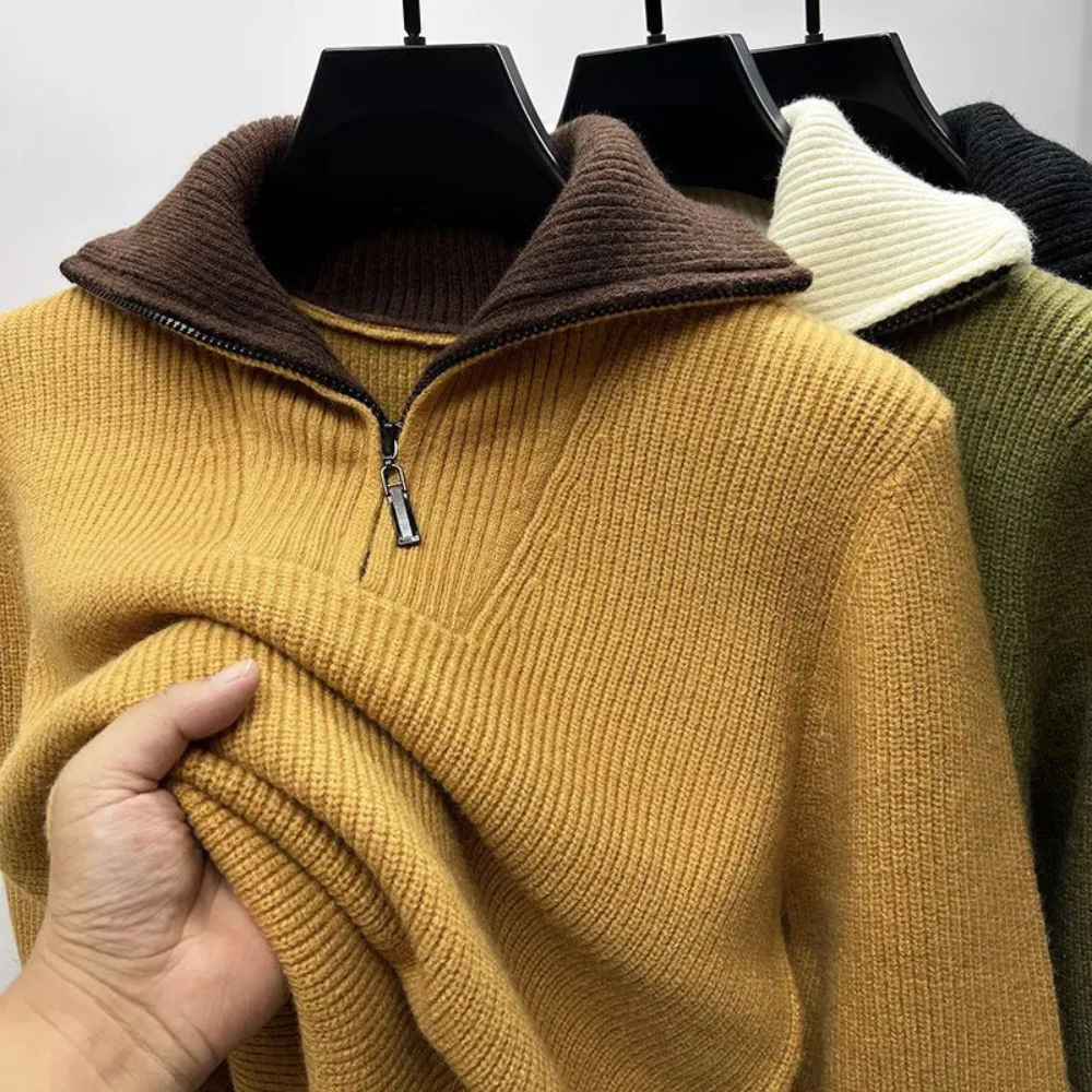 Felix Men's Ribbed Knit Sweater - front view