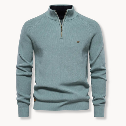 Ambrose Men's Ribbed Knit Sweater - back view