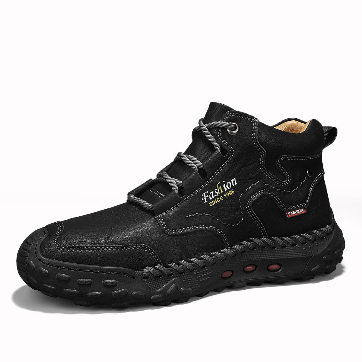 Nico Men's Ankle Boots - fabric and finish detail