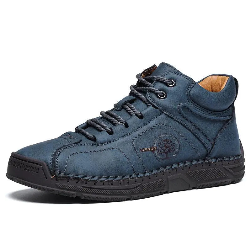Isaac Men's Ankle Boots - fabric and finish detail