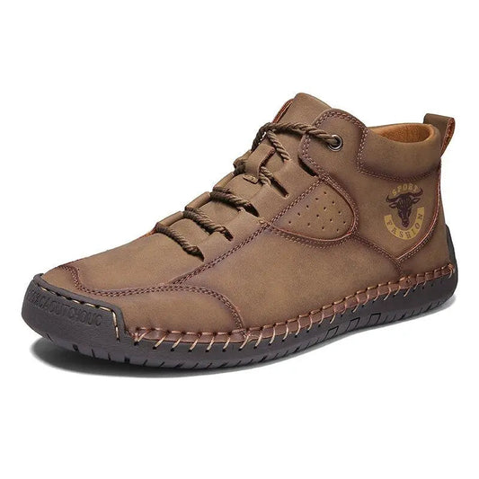 Gray Men's Ankle Boots - styled view