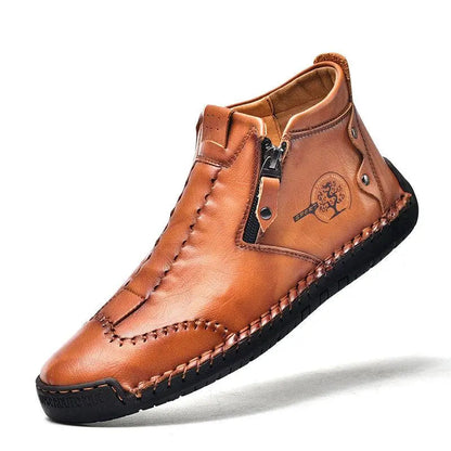 Ambrose Men's Ankle Boots - fabric and finish detail