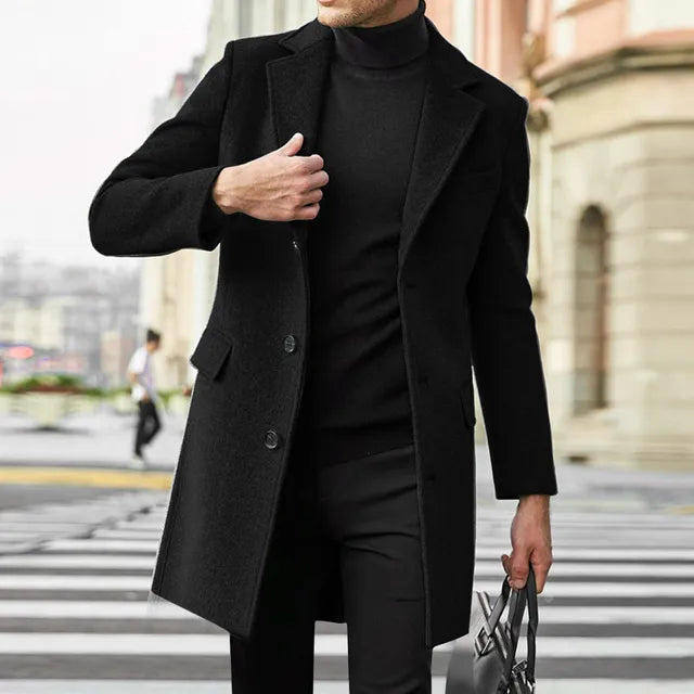 Hugo Men's Coat - fabric and finish detail