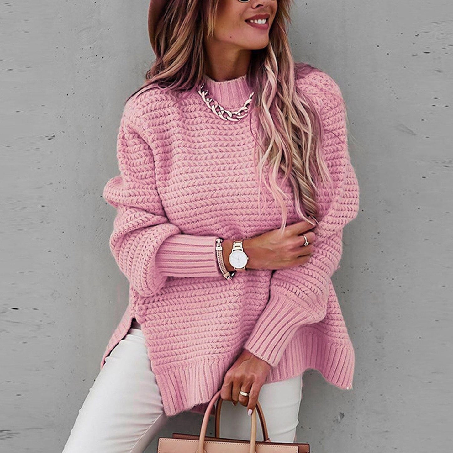 Ivy Women's Oversized Sweater - shown in use