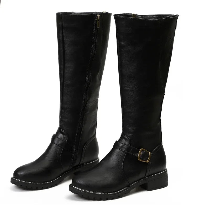 Yara Women's Chunky Heel Boots - front view