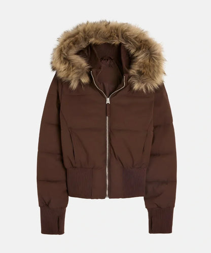Violette Women's Quilted Jacket - fabric and finish detail