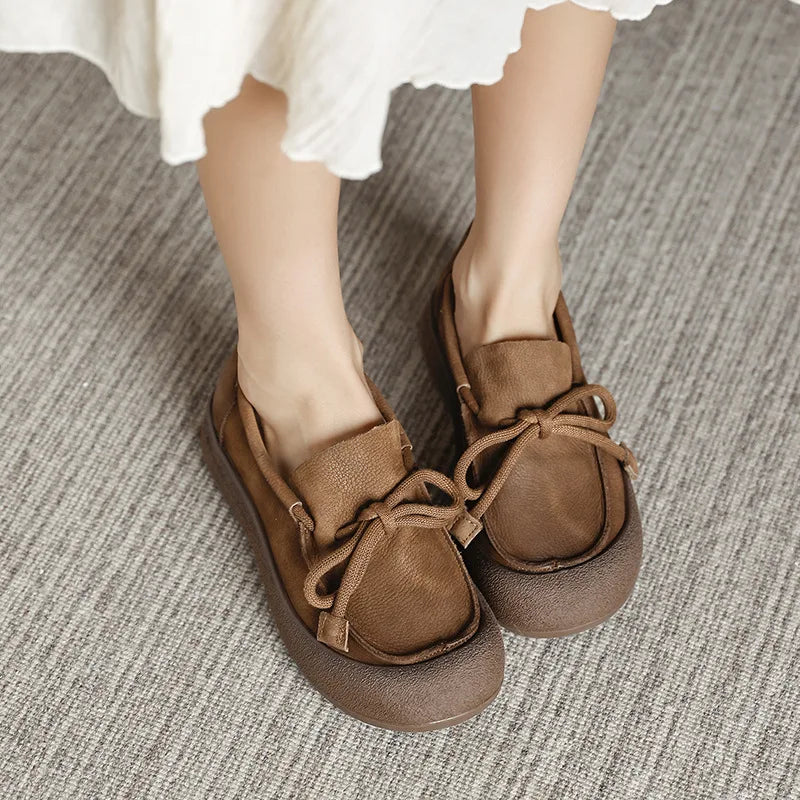 Liana Women's Suede Loafers - back view