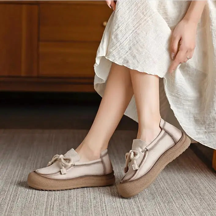 Liana Women's Suede Loafers - full-length view