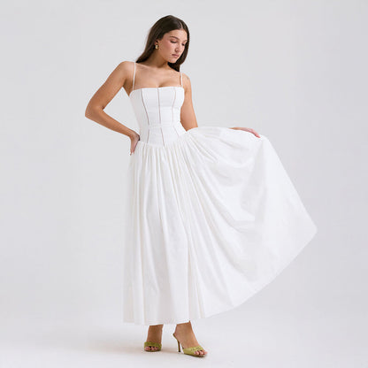 Robe d’Été Femme Ivy | Coton Extensible Doux, Robe pour Fête au Jardin