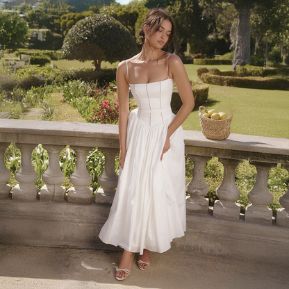 Robe d’Été Femme Ivy | Coton Extensible Doux, Robe pour Fête au Jardin